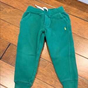 Polo ralph lauren green sweatpants size 4t